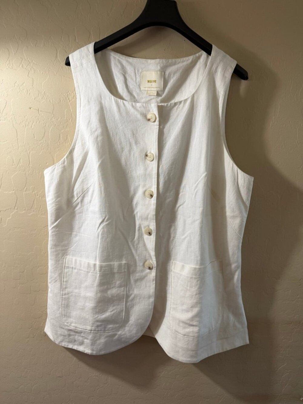 Anthropologie sleeveless longline vest